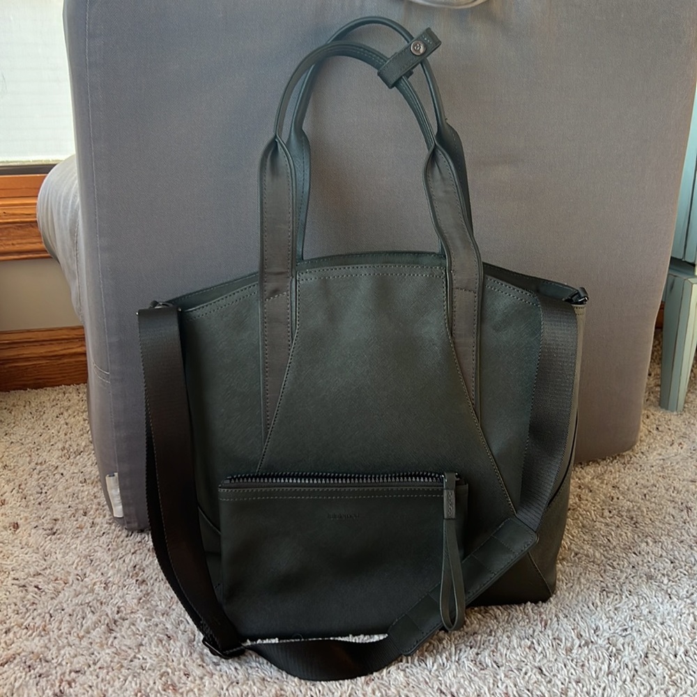 Lululemon Athletica Green All Day Mini Tote Crossbody Strap Bag